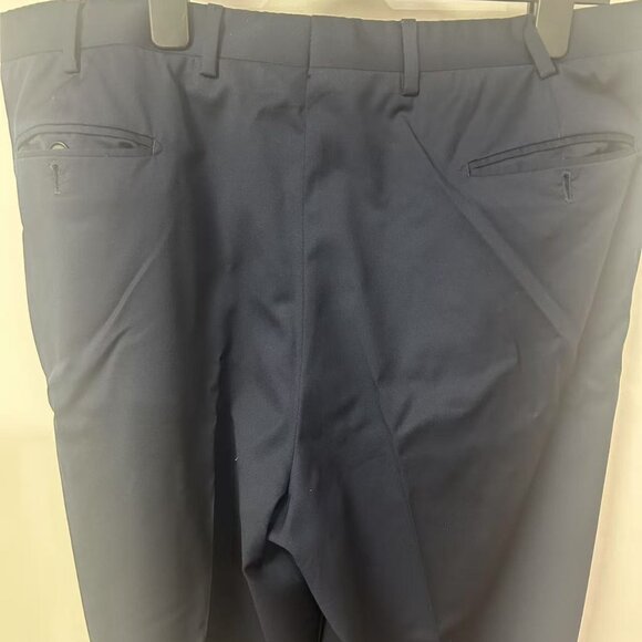 Timeless Elegance: Isaia Navy Loro Piana Dress Trousers Size 36 - Picture 4 of 4